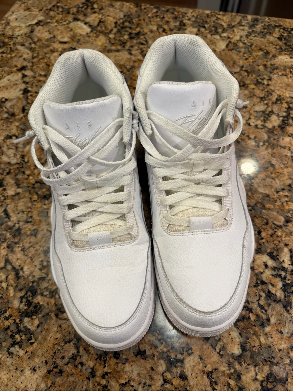 Nike Mens All-White Lace-Up Sneakers